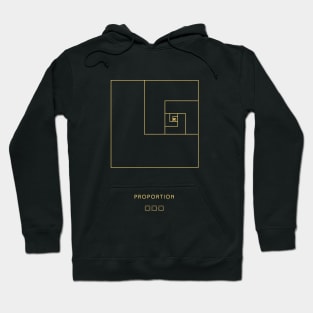 Divine Proportion: Fibonacci Golden Ratio Element Hoodie